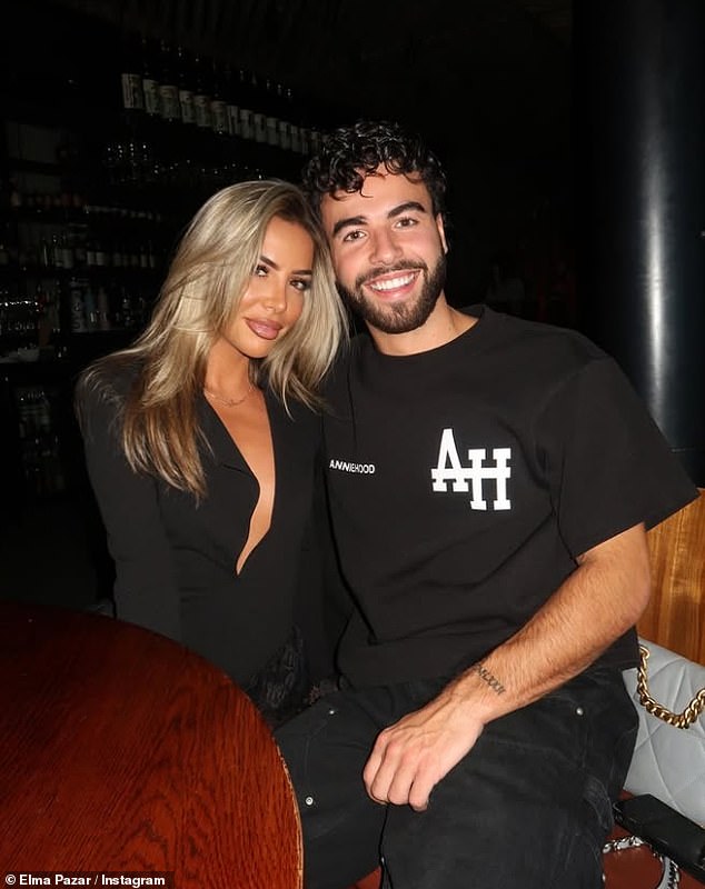 Rewritten Title:
"Love Island: All Stars’ Sammy Root, 23, and Elma Pazar, 32, Deny Split Rumors During Romantic Dinner Date"  
Key Adjustments:  

Replaced "shut down" with "deny" for a concise, headline-friendly tone.  
Simplified "as couple enjoy" to "during" to streamline phrasing.  
Retained ages and show title for clarity and consistency with the original.
