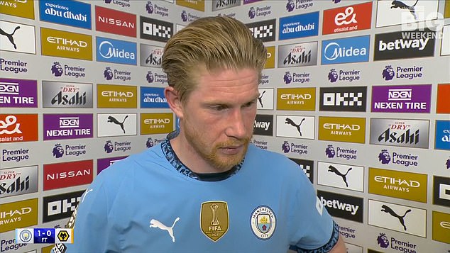 Kevin De Bruyne Criticizes Man City, Shares Teammates’ Exit Reactions After Wolves Heroics
