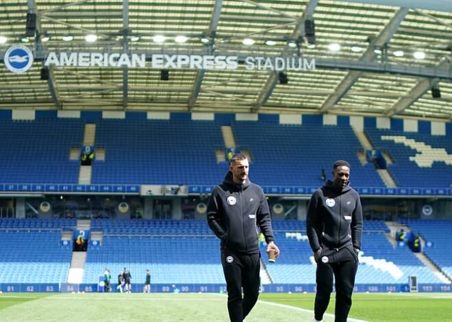 Premier League Live: Brighton vs Newcastle Top-Four Battle; Brentford-Man Utd & West Ham-Spurs Updates
(15 words)