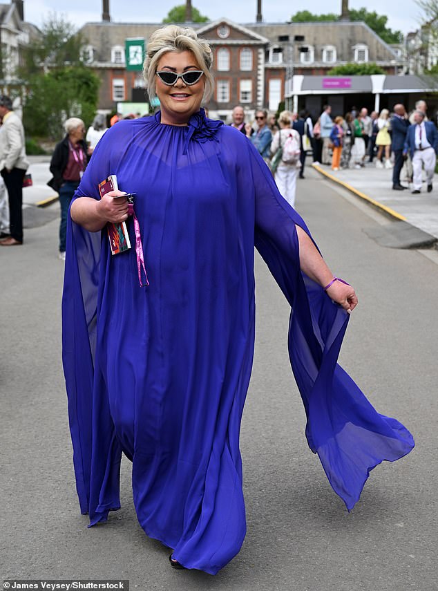 Revised Title:
"Gemma Collins Stuns in Sheer Dress with Ferne McCann, Tasha Ghouri, and Myleene Klass at Chelsea Flower Show"
Key Adjustments:
Simplified "slips her slimmer frame into" to "stuns in" (avoids body-focused language).
Removed "glamorous" (redundant with context).
Corrected "Myleen" to "Myleene Klass."
Trimmed "star-studded" (implied by celebrity attendees).
Streamlined phrasing for conciseness and flow.