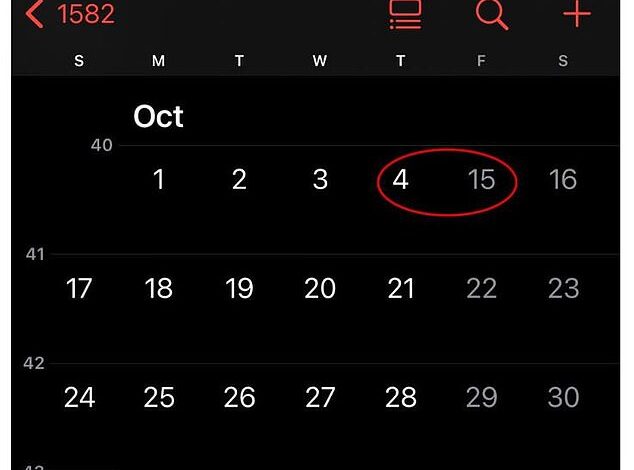 Title: "iPhone Users Baffled by Mysterious 10-Day Calendar Discrepancy"  
This title condenses the core elements—user confusion, the unexplained 10-day gap, and the iPhone calendar—into a concise, engaging headline under 15 words.