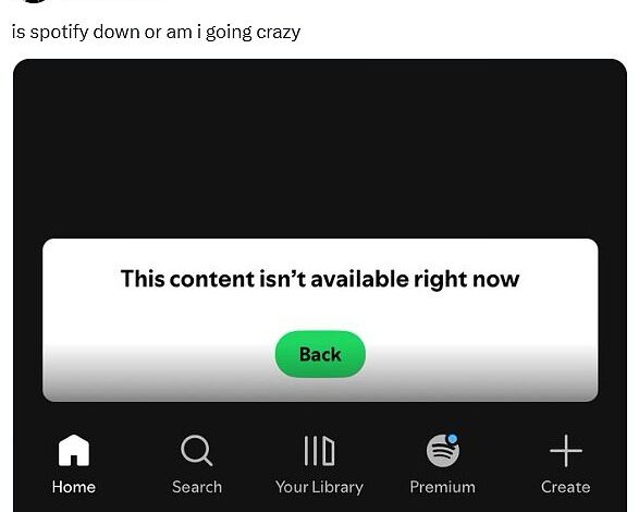 Spotify Outage Disrupts Music Streaming for Thousands of Users Across the UK