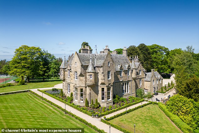 Secret Panic Room Concealed Behind Dual Bookcases in £3.8M Scottish Castle Hits Market