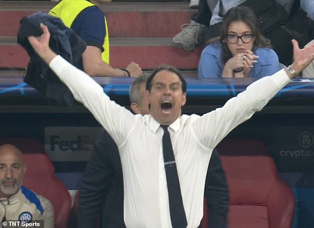 Simone Inzaghi’s Touchline Fury Unleashed as Inter Milan Suffer Heavy PSG Defeat