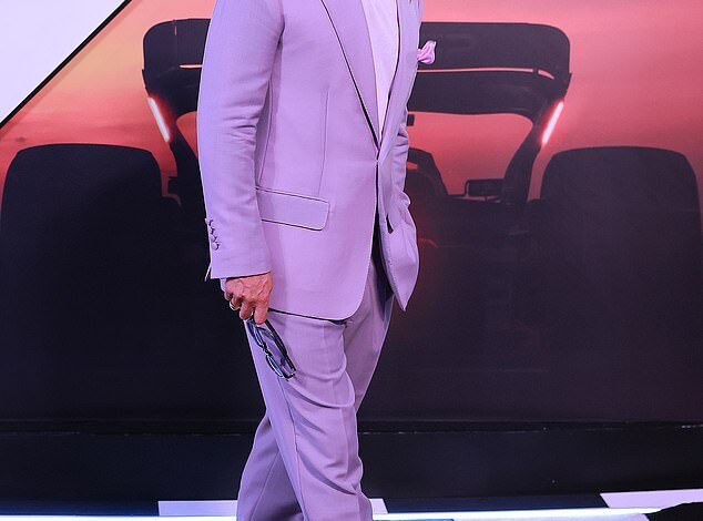 Title: Brad Pitt Dons Lilac Suit in Mexico City to Promote Critically Acclaimed F1 Film