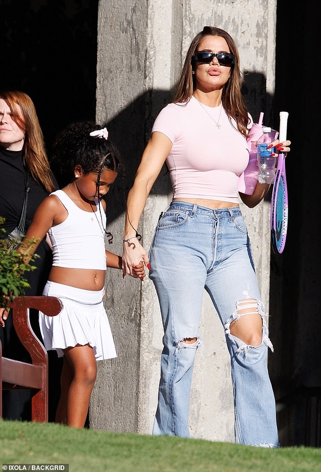Khloe Kardashian Shows Off Plump Lips During Family Outing with Ex Tristan Thompson and Their Two Children