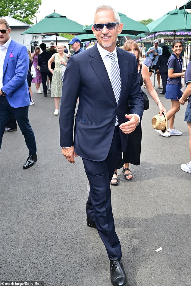 Gary Lineker Joins Mary Berry, Daughter Annabel, Ben Fogle, Wife, and Popular Anthony Joshua at Wimbledon Day Five After Reigniting BBC Feud
