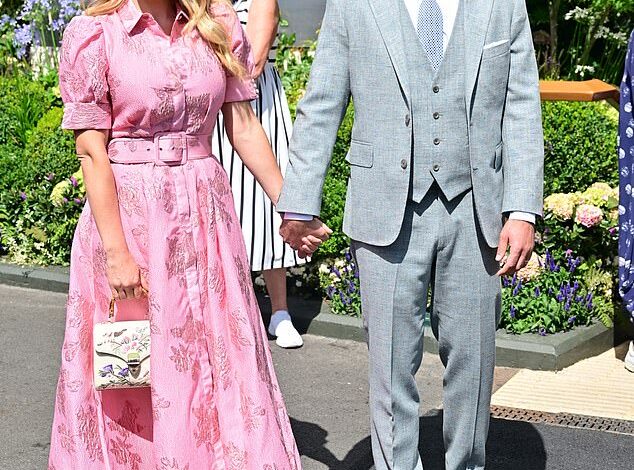 Katherine Jenkins Holds Hands With Husband Andrew Levitas and Joins Mark Rylance Among Early Arrivals on Wimbledon’s Eighth Day