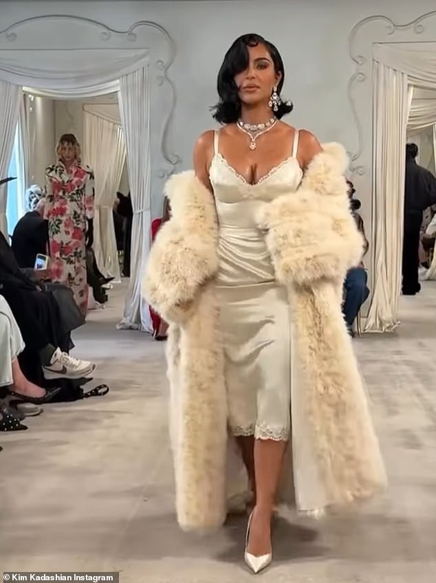 Kim Kardashian Wears Elizabeth Taylor’s £270K Diamond Earrings on Runway Amid ‘Obsessed with the Dead’ Claims