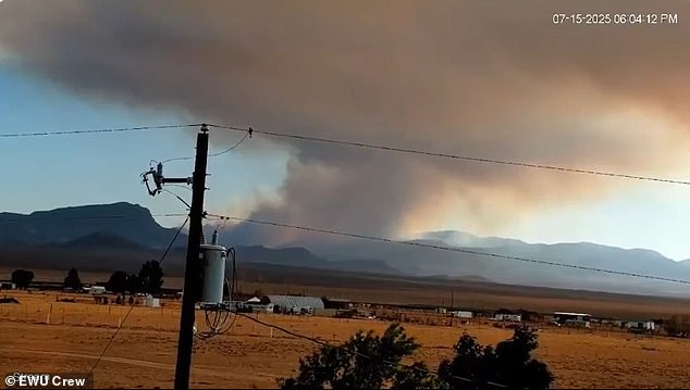 Massive Blaze Erupts Near Area 51, Igniting UFO Conspiracy Frenzy