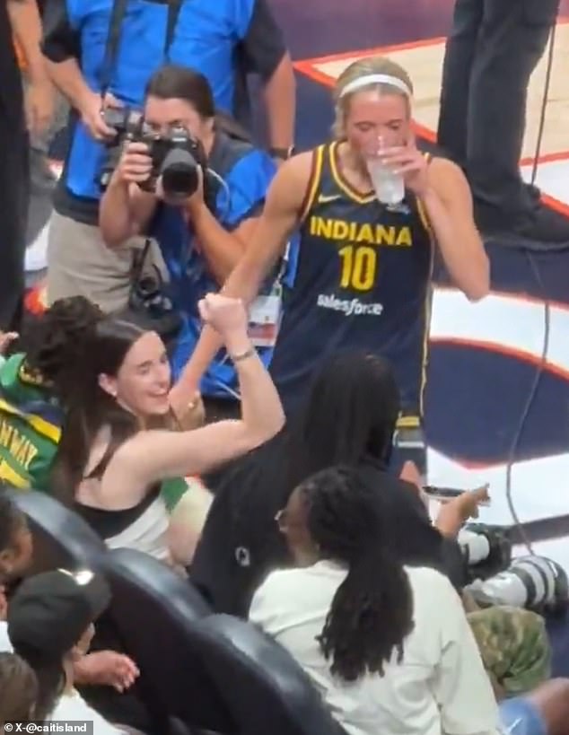 Caitlin Clark Passes Lexie Hull Drink at WNBA 3-Point Contest Post-Teammate’s Wild Night Intervention