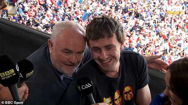 Paul Mescal Attends All-Ireland Hurling Final With Father, Jokes About Free Tickets