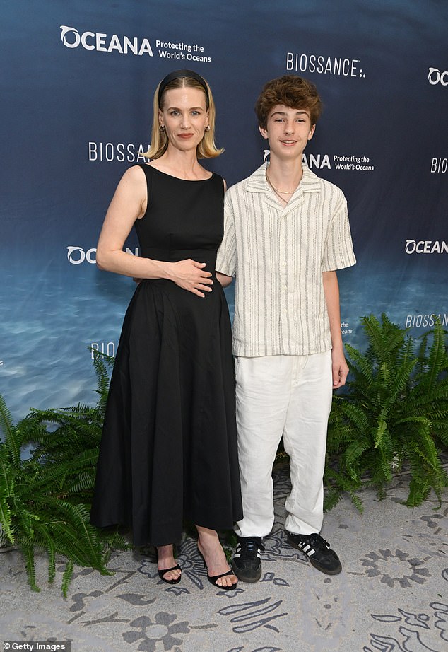 January Jones’ 13-Year-Old Son Towers Over Her at Rare Red Carpet Appearance Amid Father Identity Mystery