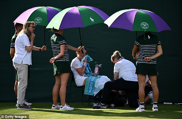 Wimbledon Star, 20, Forced to Retire Mid-Match After Shocking Court Ditch Fall