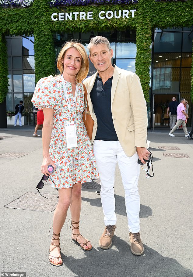 Cat Deeley Stuns in Summer Florals Joins Ben Shephard, Abbey Clancy, and Peter Crouch at Wimbledon’s Day Four Celebrity Tennis Event