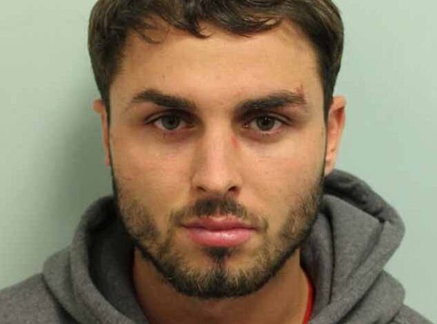 Title: Love Island’s Amelia Peters Ends Eight-Month Romance with Ferne McCann’s Ex, Acid Attacker Arthur Collins  
Reasoning:  

Prioritizes Amelia Peters’ identity as the active subject ("Love Island’s Amelia Peters").  
Clarifies Arthur Collins’ connection to Ferne McCann and his criminal history ("acid attacker").  
Uses neutral phrasing ("ends eight-month romance") while retaining factual accuracy.  
Omits informal terms like "dumped" for a more polished tone.
