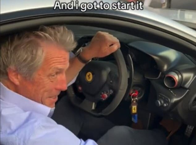 Hugh Grant Lets Excited Passerby Start His £925k Ferrari in Mayfair as Fans Praise ‘Jolly Old Fella’ for Heartwarming Gesture