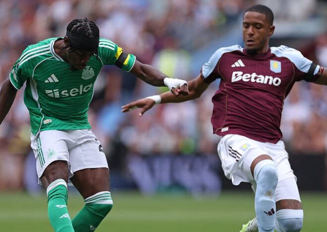 Aston Villa vs Newcastle: Premier League Stalemate as Both Sides Struggle to Create Chances with Isak Leading Magpies’ Attack