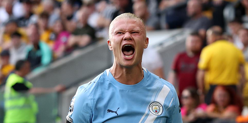 Haaland and Debutant Strike Twice Early as Man City Dominate Wolves in Premier League Clash
