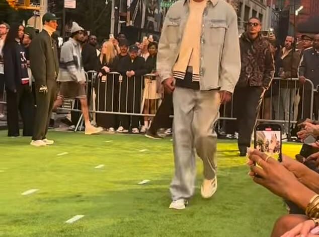 "Nepo Baby Son of Top Model and Grammy Award-Winning Singer Walks Runway at NYC Fashion Show"