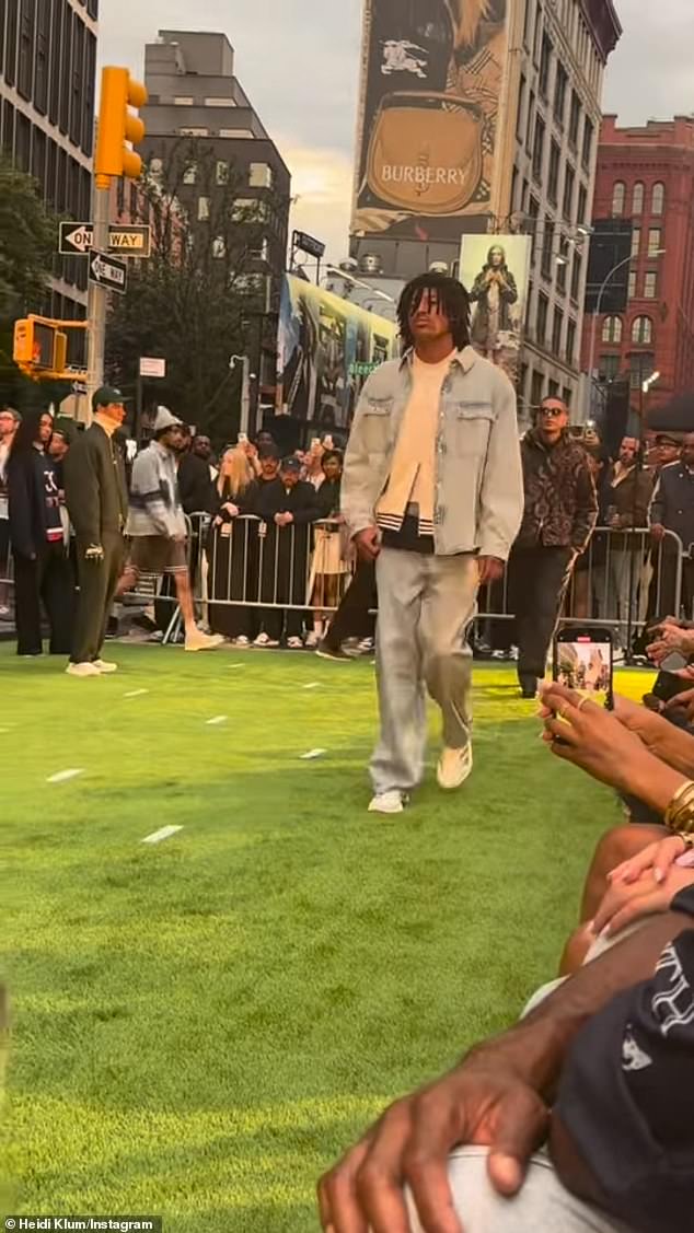 "Nepo Baby Son of Top Model and Grammy Award-Winning Singer Walks Runway at NYC Fashion Show"