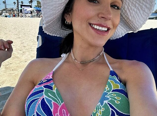 Bianca Wallace Showcases Baby Bump in Colorful Bikini During Sun-Soaked Getaway with Husband Ioan Gruffudd
