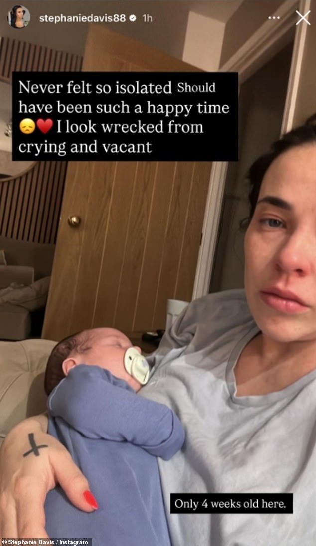Stephanie Davis Reveals Postpartum Isolation, Shares Emotional Throwback Photo Crying After Joseph McKalroy Split