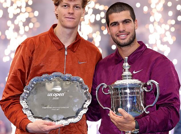 Courtside Romance: Top-Ranked Tennis Rivals Alcaraz and Sinner Linked to Same Swimsuit Model