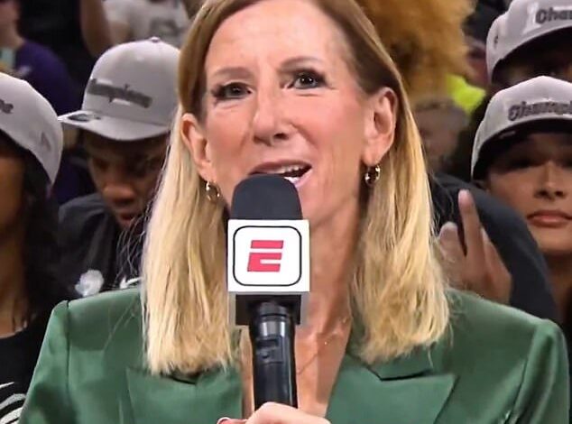 ESPN Cuts Broadcast as WNBA Fans Flip Off Commissioner Engelbert During Aces Trophy Ceremony